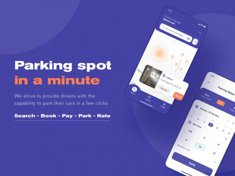 Parking App Screen Shots