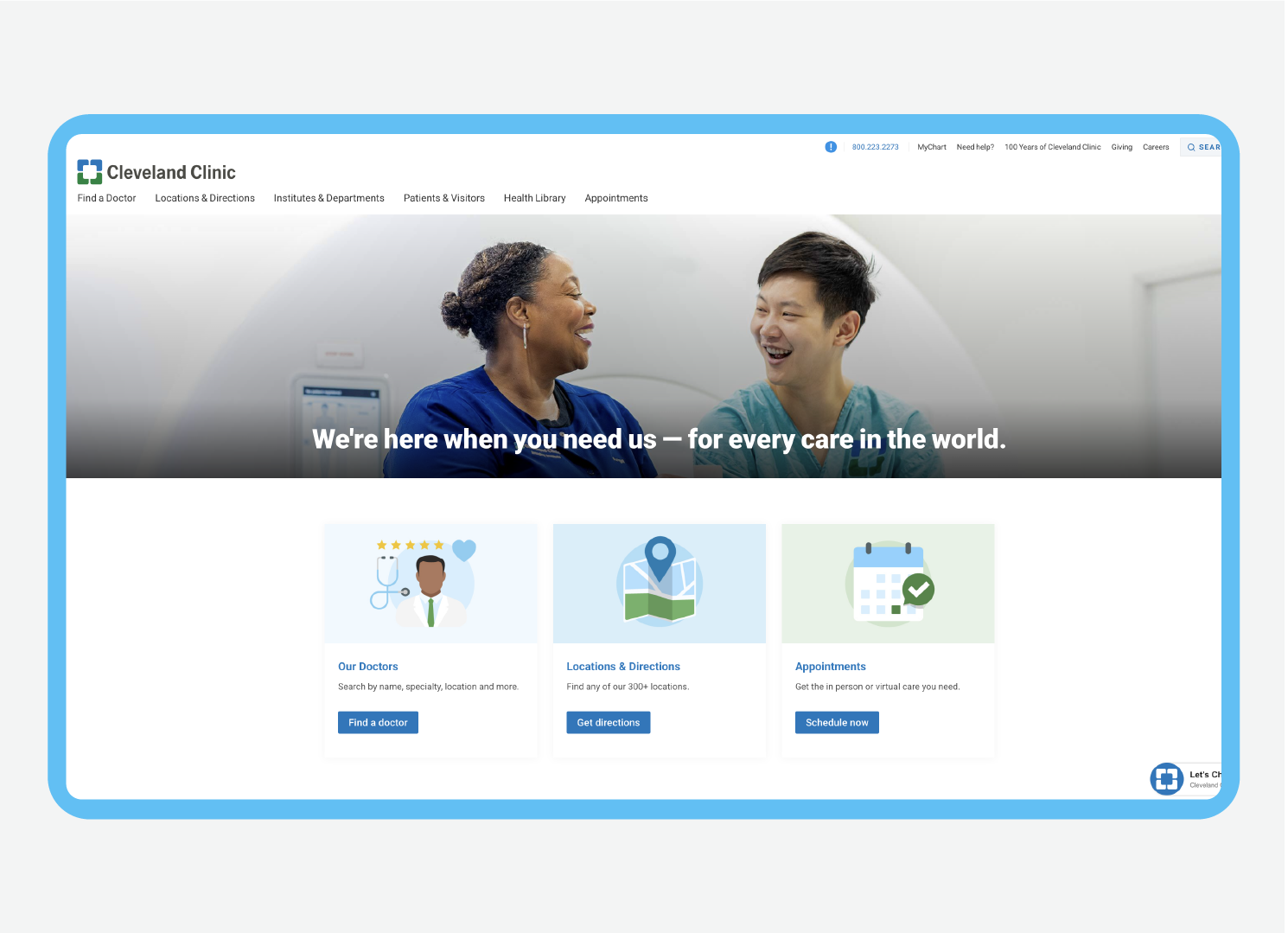 Cleveland Clinic Website