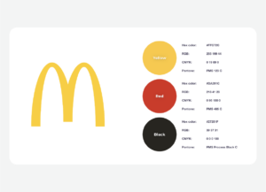 McDonald’s branding colors - red and yellow