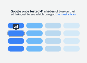 Google tested 41 shades of blue color